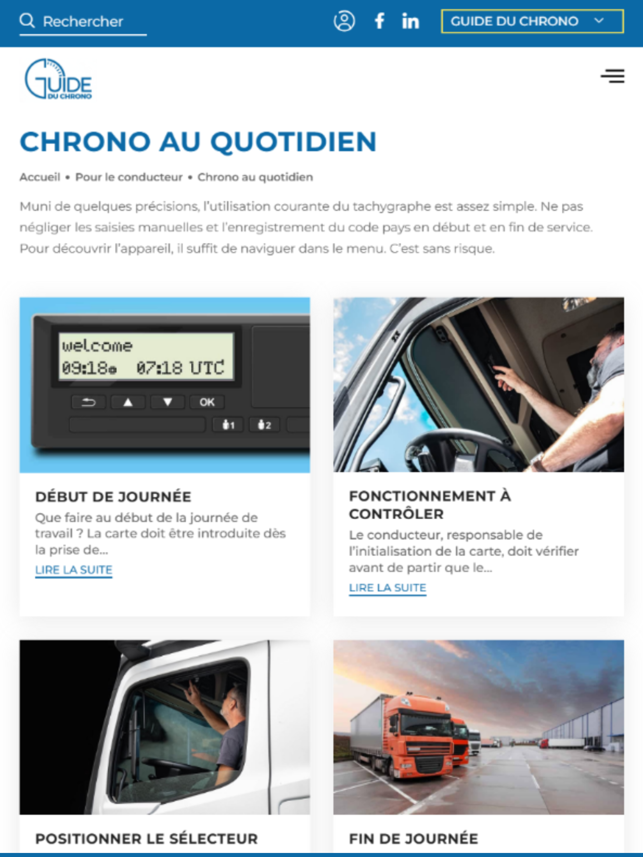 Guide du chrono