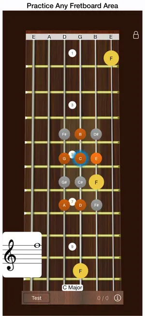 Guitar Sight Reading Trainer screenshot 1