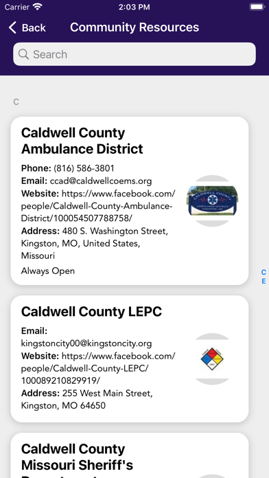 Caldwell County Health Dept MO Screenshot