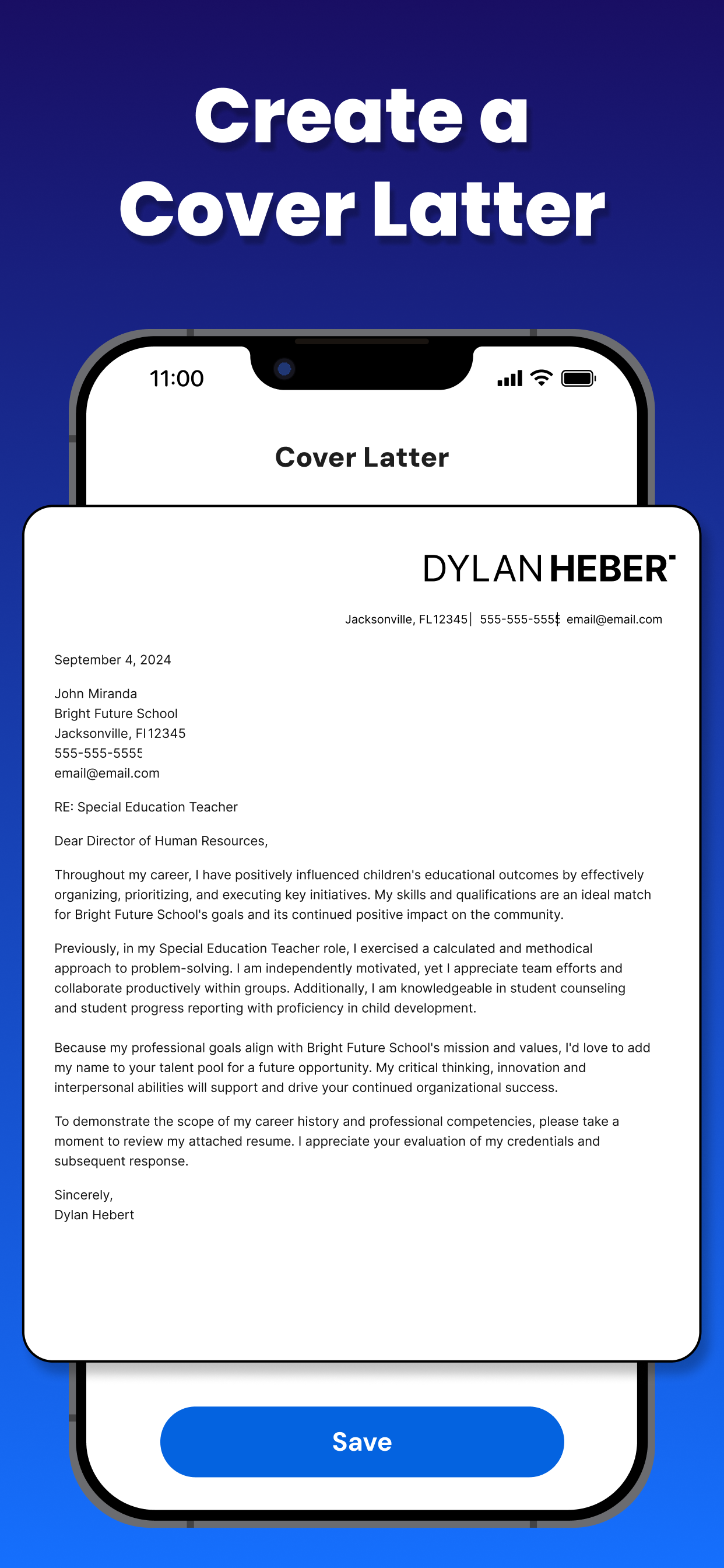 Resume Maker - Cover Letters