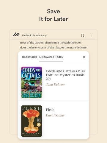 lit - the book discovery app iPad screenshot
