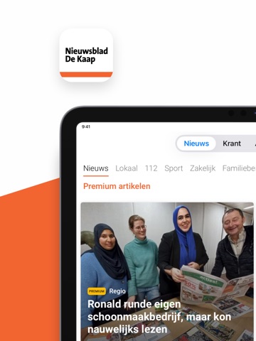 Nieuwsblad De Kaap iPad screenshot