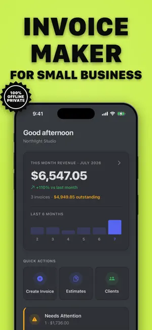 Free Invoice maker & Estimate screenshot 1