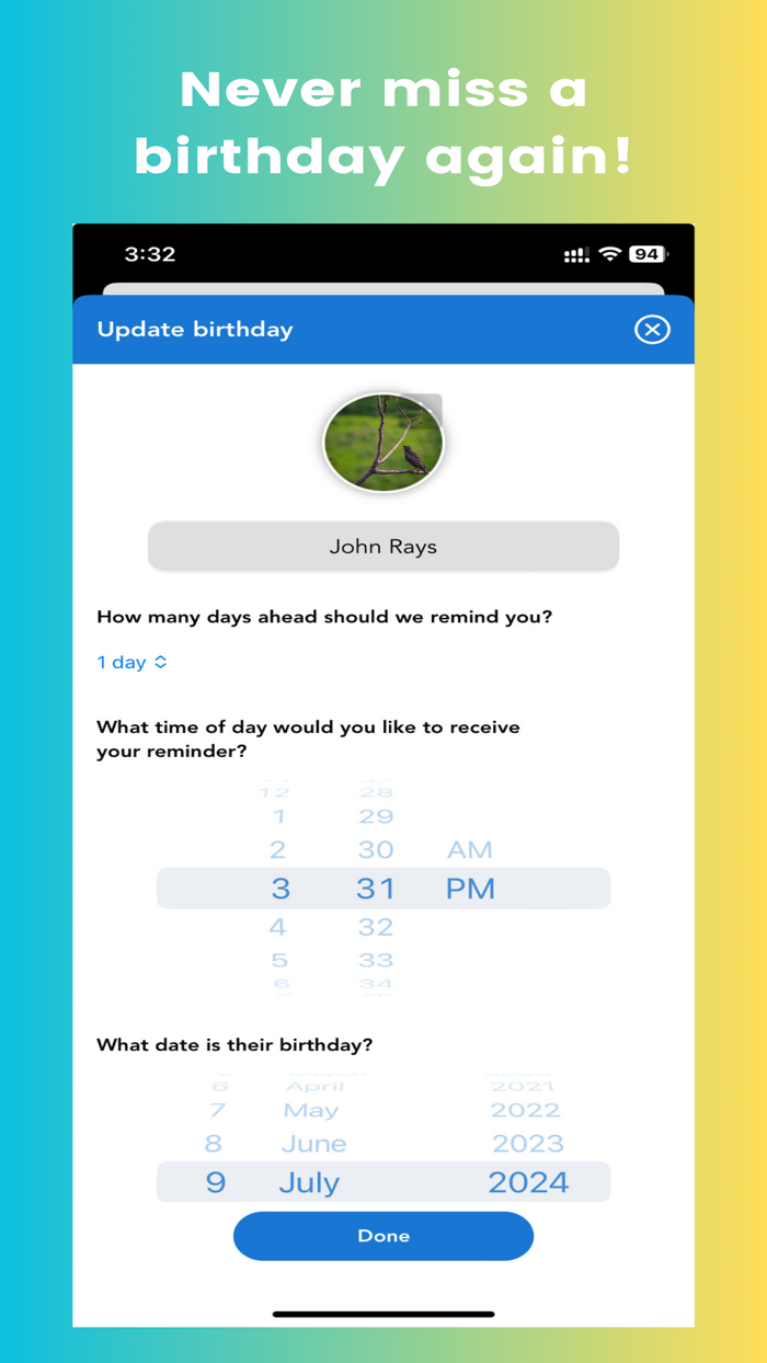 Countdown - Health  Birthday