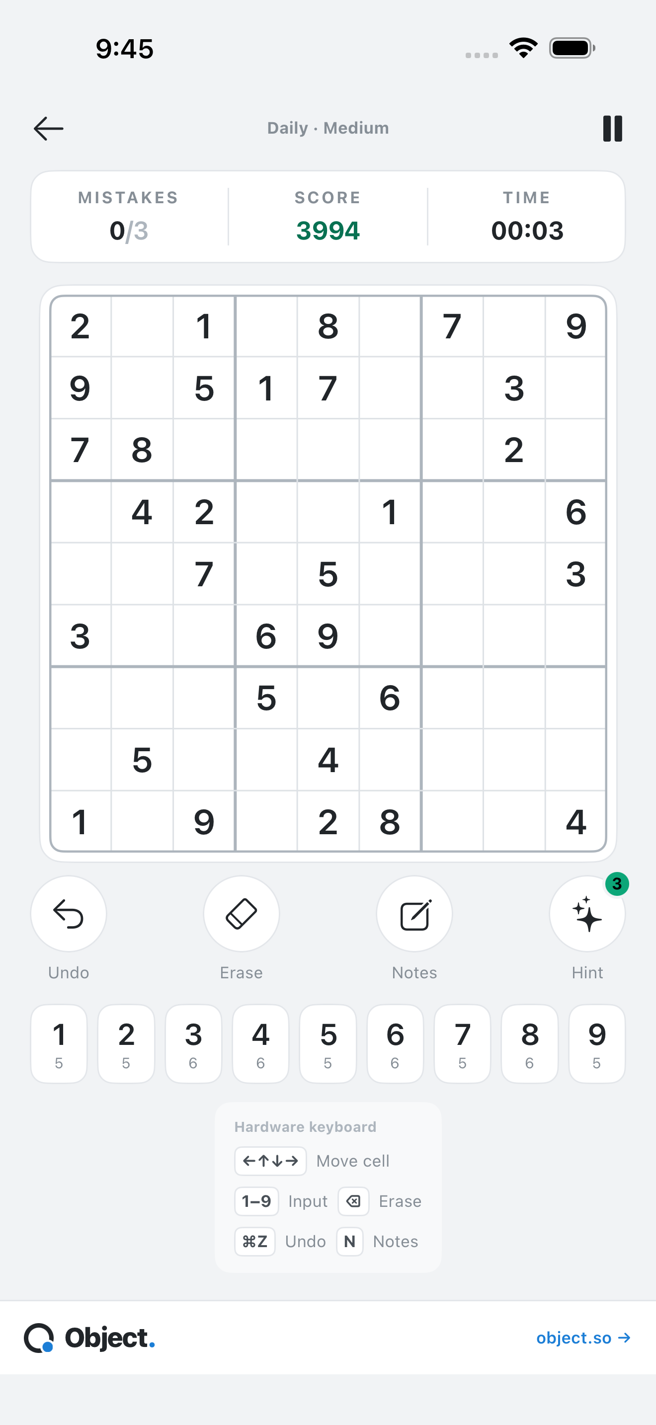 DailySudoku - Number Puzzle screenshot 2