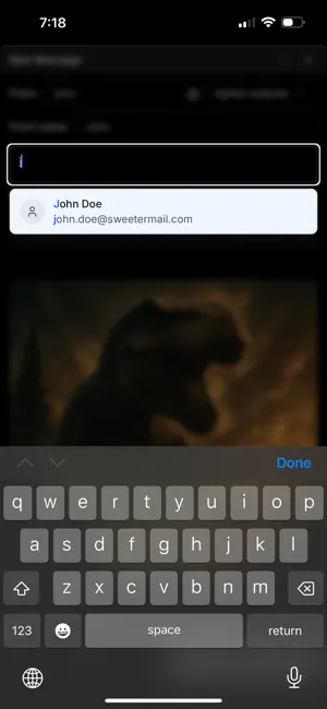 SweeterMail screenshot 2