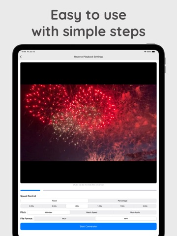 Easy Reverse Video Creator iPad screenshot