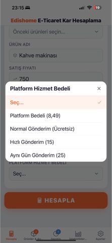 E-Ticaret Kar Hesaplayıcı screenshot