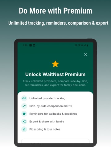 WaitNest: Daycare Waitlist App iPad screenshot