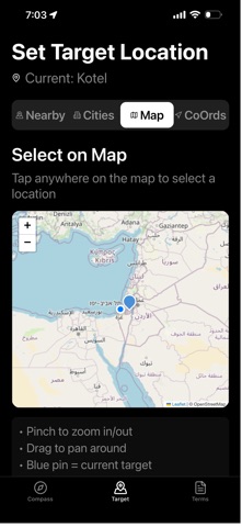 Kotel Direction Compass Screenshot 2 of 3