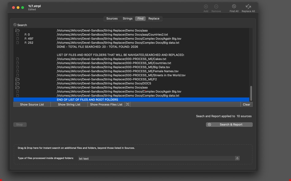 #5. String Replacer (macOS) Podle: Roberto Panetta