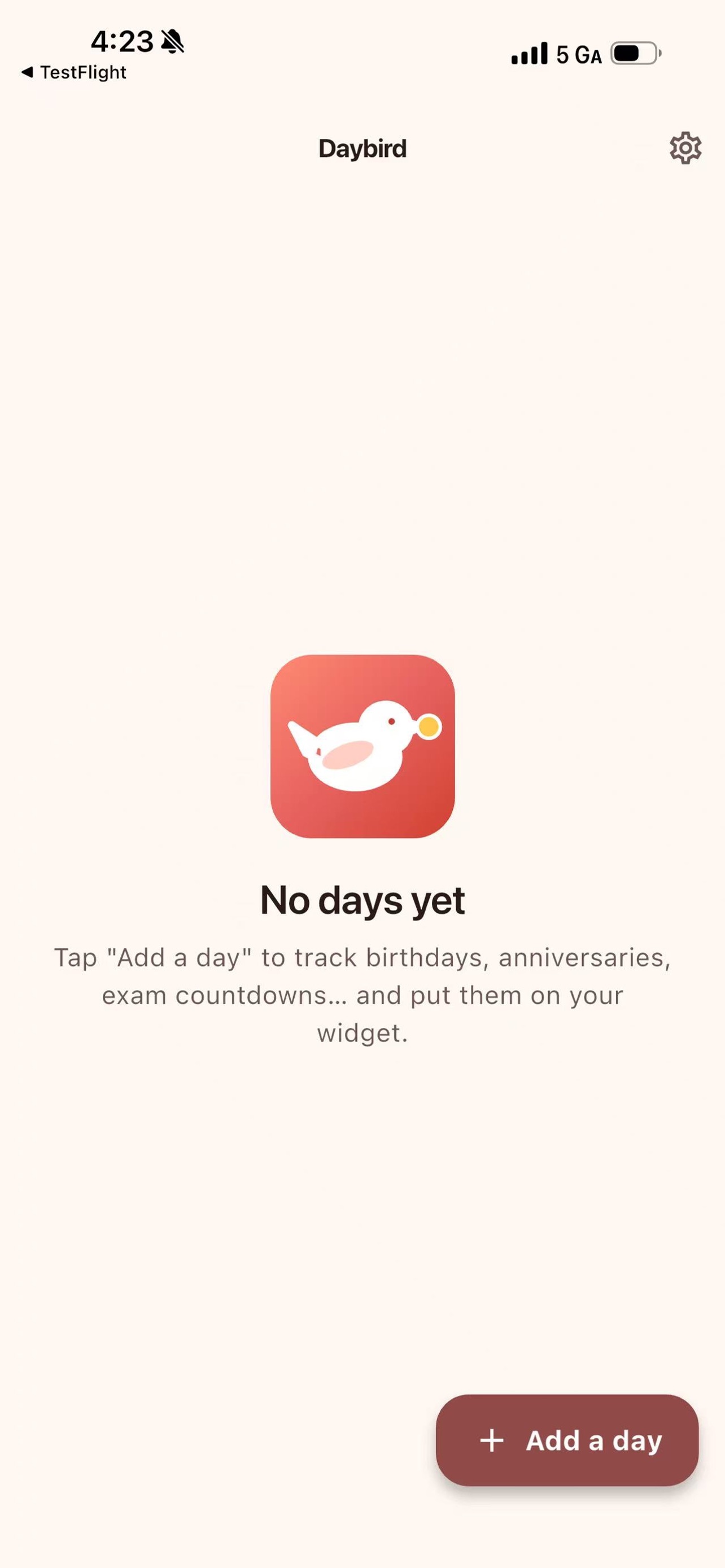 Screenshot 5 of Daybird — Countdown Widget