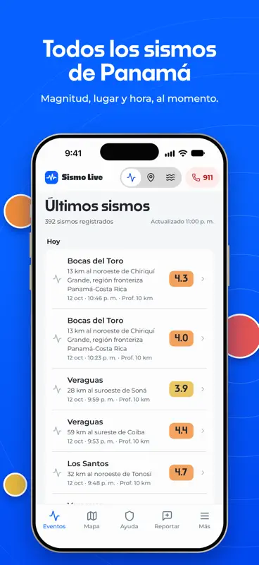SismoLive Panamá screenshot 1 of 7