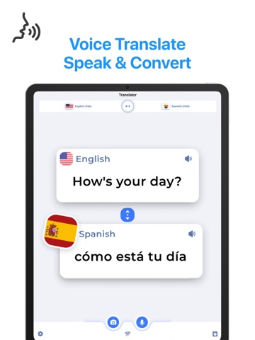 Translation Voice Translator iPad screenshot