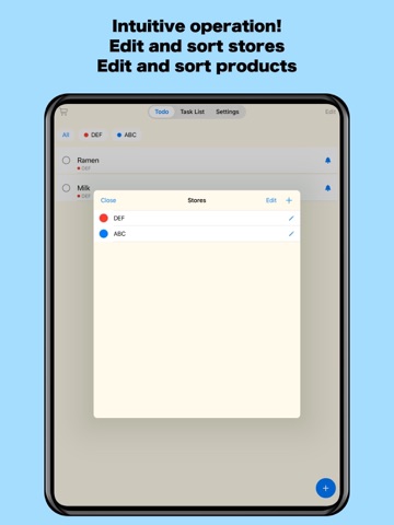 BuyList: Grocery List by Store iPad screenshot