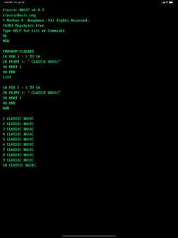 Classic BASIC screenshot 18