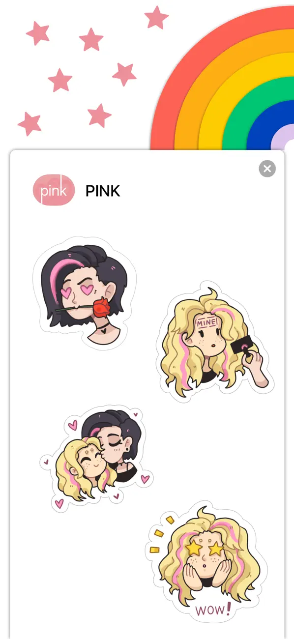 Screenshot #2 pour LGBT Lesbians Stickers