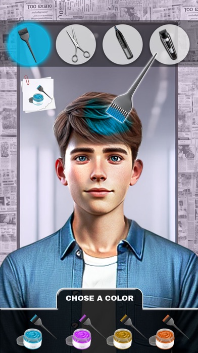 Barbershop Hair Cut Sim Game Screenshot