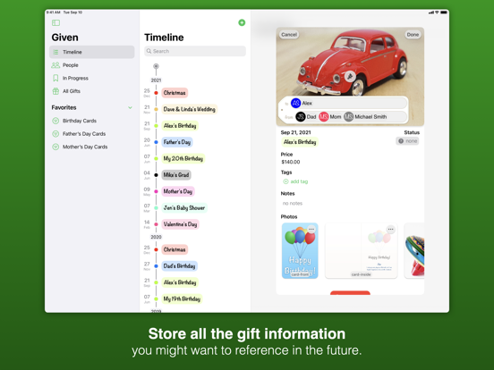 Screenshot #5 pour Given - Gift Manager