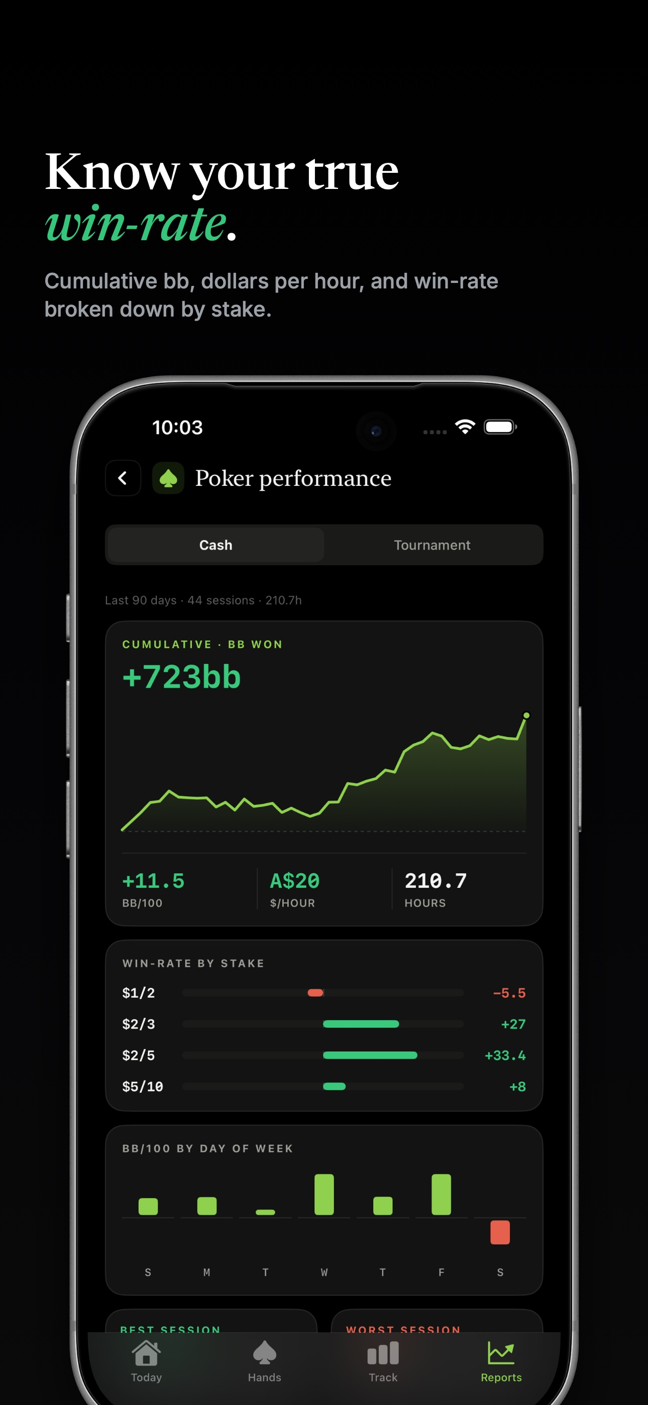 Tracker+ Poker Hand Recorder