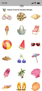 Hawaii Travel & Vacation Emoji screenshot #2 for iPhone