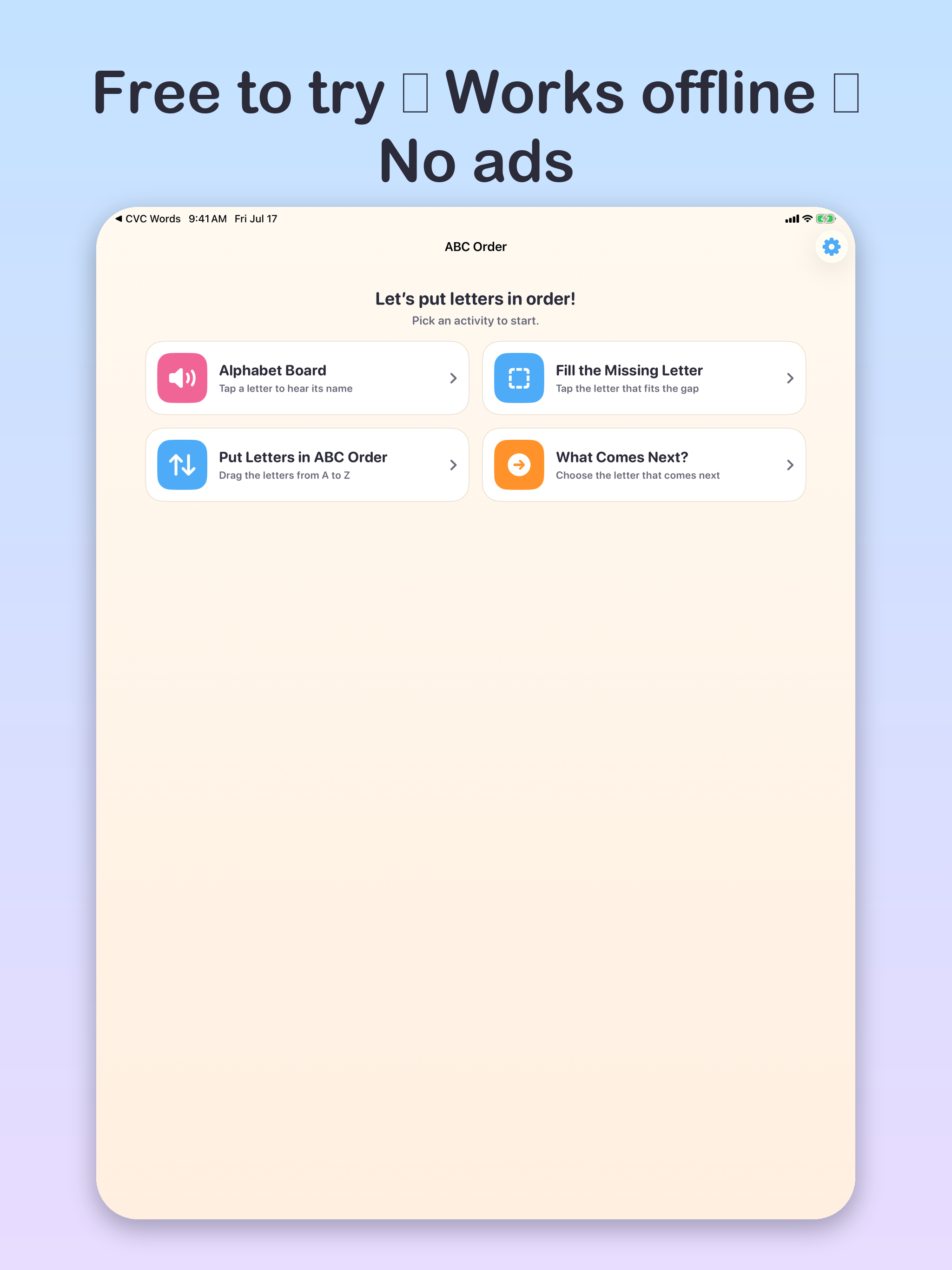 ABC Order for Kids screenshot 12