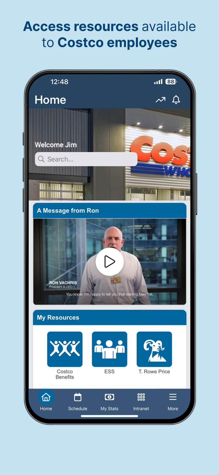 MyCostco Employee Portal screenshot 1