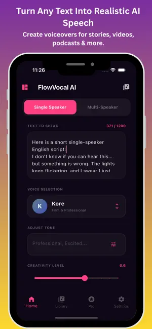 Ai Text to Speech:Flow Vocal screenshot 1