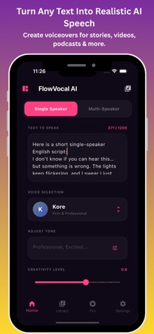 Ai Text to Speech:Flow Vocal screenshot