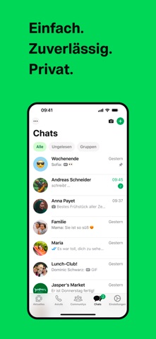 WhatsApp Messenger App Store preview screenshot 1