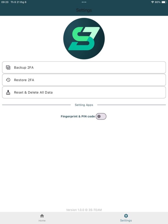 3S-MFA iPad screenshot 1 - Utilities app