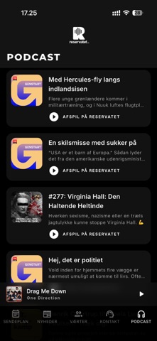 Reservatet.fm screenshot