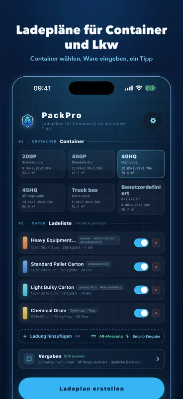 PackPro - Container-Ladeplan screenshot 1 of 7