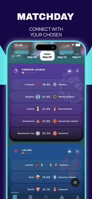 TonyScore Football Live Scores iPhone screenshot 2