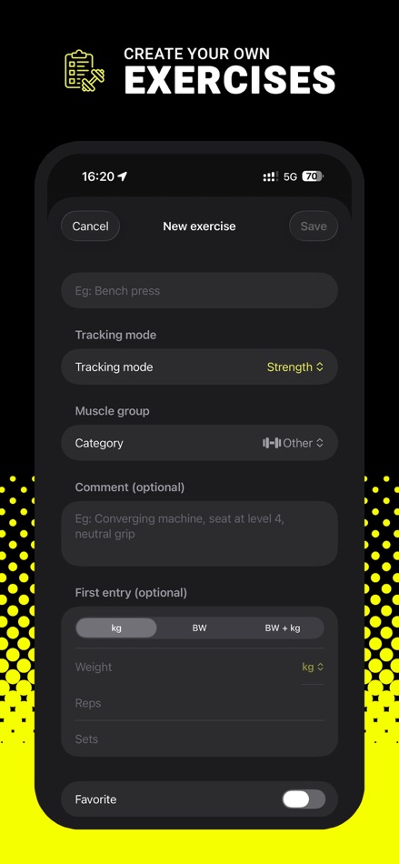 #6. LiftLog - Strength Workout Log (iOS) By: Xavier Derkenne