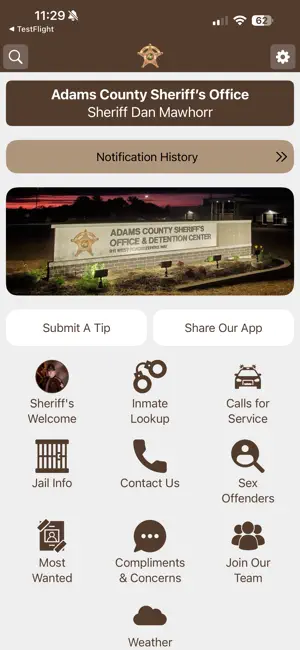 Adams County Sheriff's Office screenshot 1