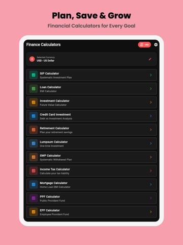 Calculator Finance Offline iPad screenshot