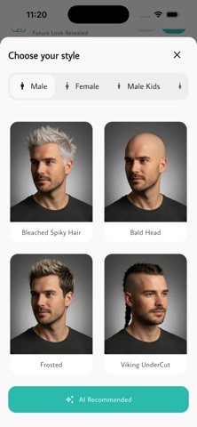 AI Hair Styler iPhone screenshot