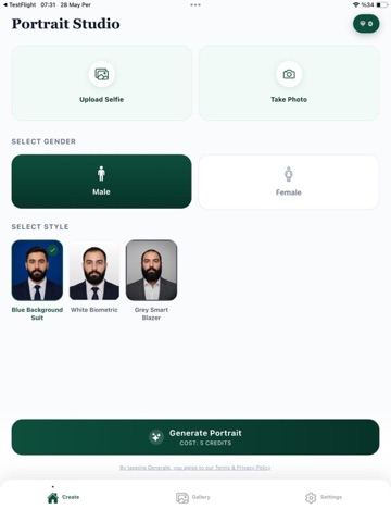AI Passport Photo & ID Maker iPad screenshot