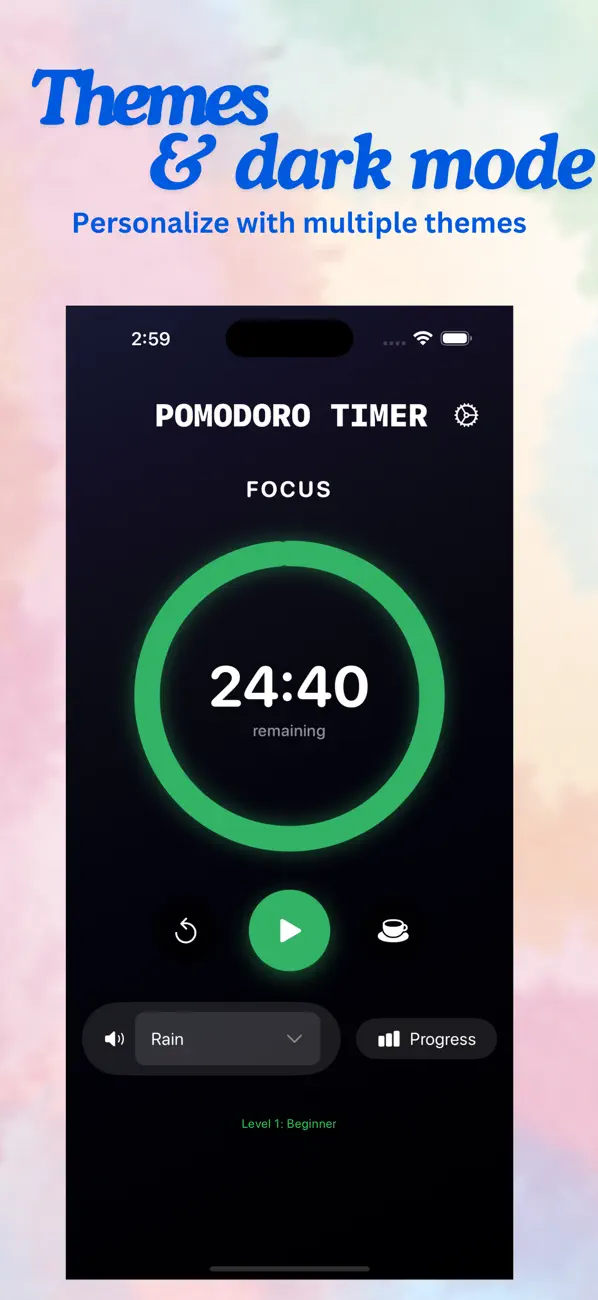 #4. Pomodoro Timer deepfocus (iOS) Von: Kanthipriya Mahale