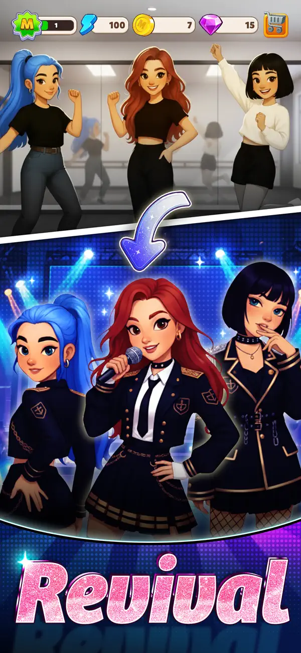 #5. Merge Idol : Merge & Story (iOS) 由: PLAYHARD