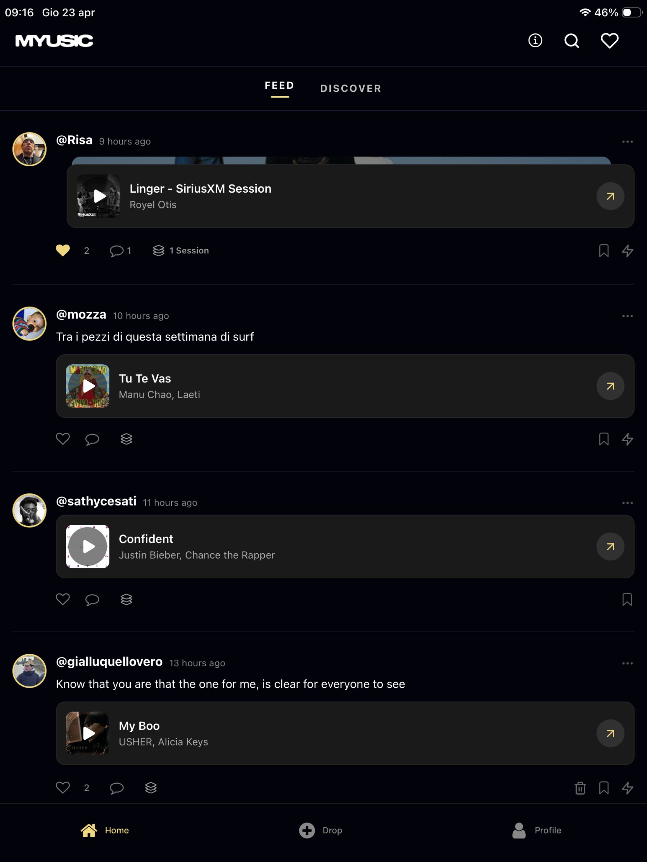 Myusic: share & discover music