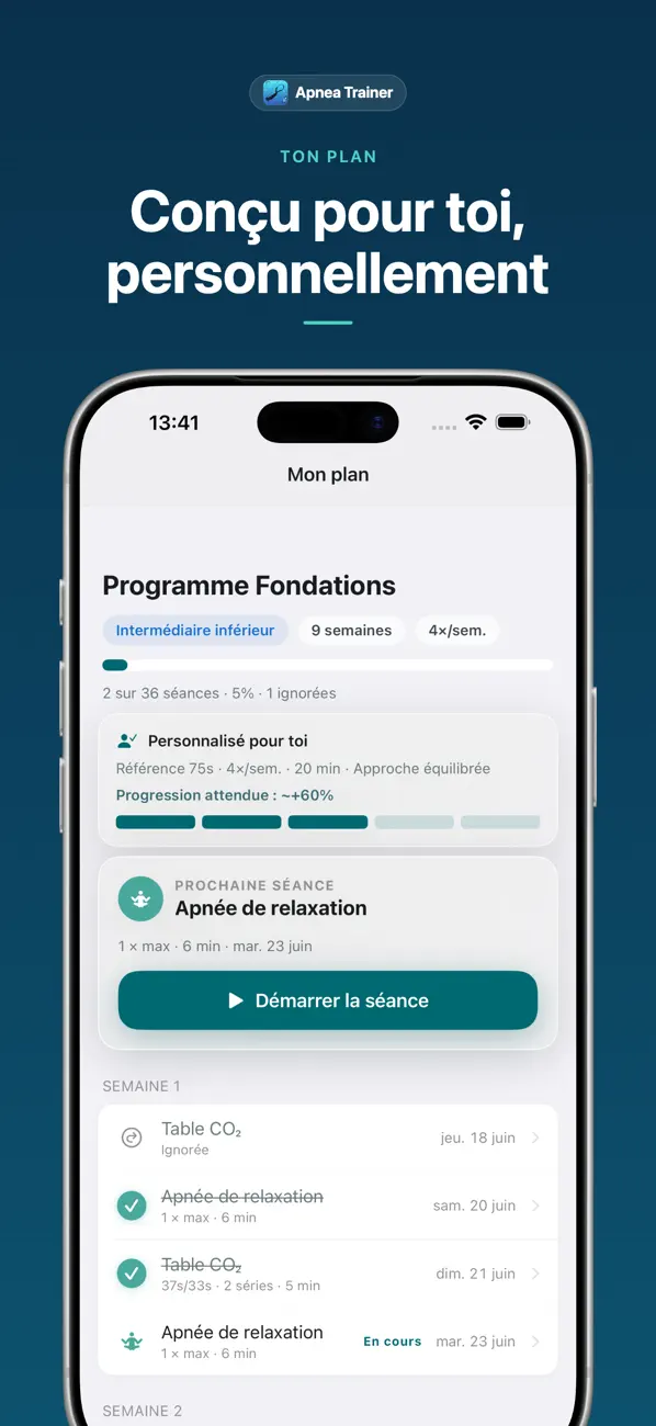 Screenshot #2 pour Apnea Trainer