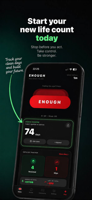 ENOUGH: Stop Gambling Screenshot 2 of 7