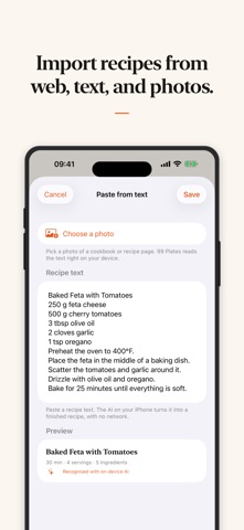 99 Plates: Recipes & Roulette iPhone screenshot