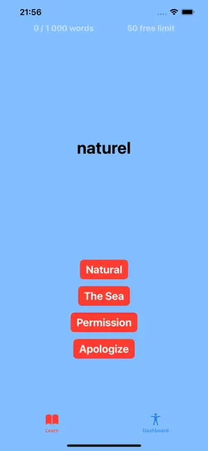 1000 French Words To Learn screenshot 1