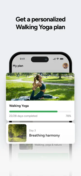 Walking Yoga: Screenshot 2 von 5