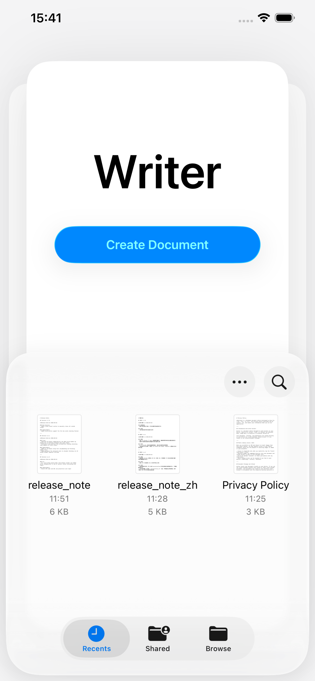 Writer for Markdown