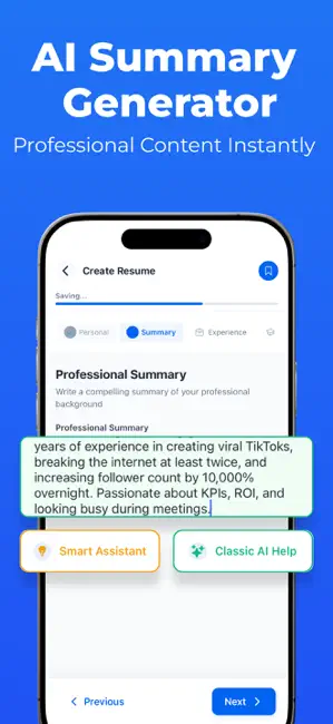 Intelligent CV: Resume iPhone screenshot 4