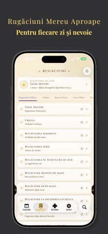 Calendar Creștin Ortodox iPhone screenshot